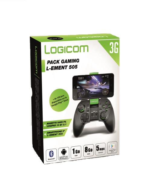 Logicom L-EMENT 505 - 3G smartphone - double SIM - RAM 1 Go / 8 Go - microSD slot - Écran LCD - 5\