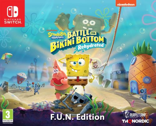 SpongeBob SquarePants Battle for Bikini Bottom Rehydrated F.U.N. Edition Nintendo Switch