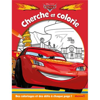Cars Cherche et colorie