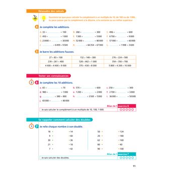 Maths CM1 Ed. 2022  - Livret d'entrainement au calcul fluide