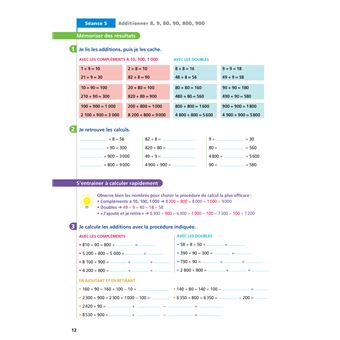 Maths CM1 Ed. 2022  - Livret d'entrainement au calcul fluide