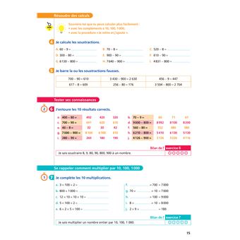Maths CM1 Ed. 2022  - Livret d'entrainement au calcul fluide