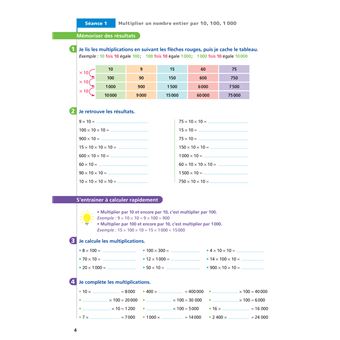 Maths CM1 Ed. 2022  - Livret d'entrainement au calcul fluide
