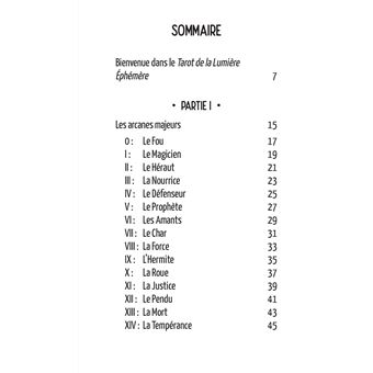 Coffret Tarot de la lumière éphémère