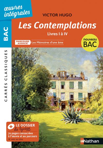 Les Contemplations - Livre I à IV - Victor Hugo - Broché - Sophie ...