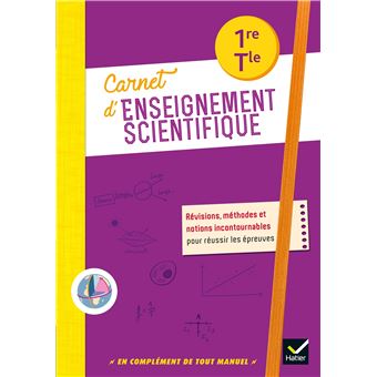 Enseignement scientifique 1re/Tle - Éd. 2020 - Carnet de l'élève