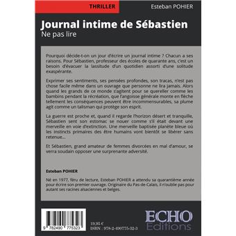 Journal intime de Sébastien