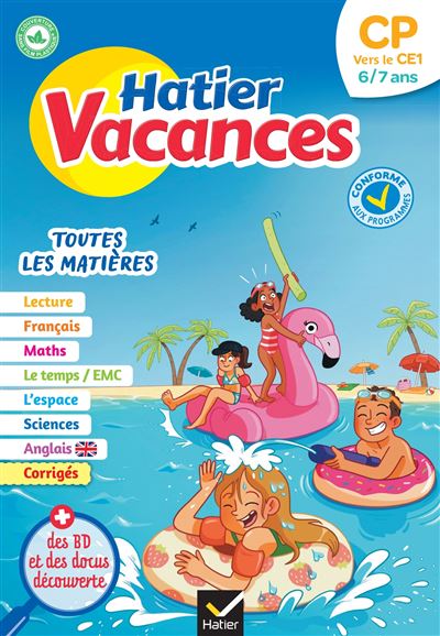 Cahier de vacances 2020 du CP vers le CE1 6/7 ans
