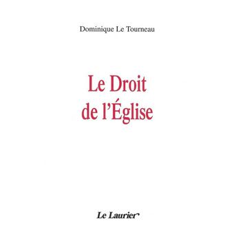 Le droit de l'Eglise