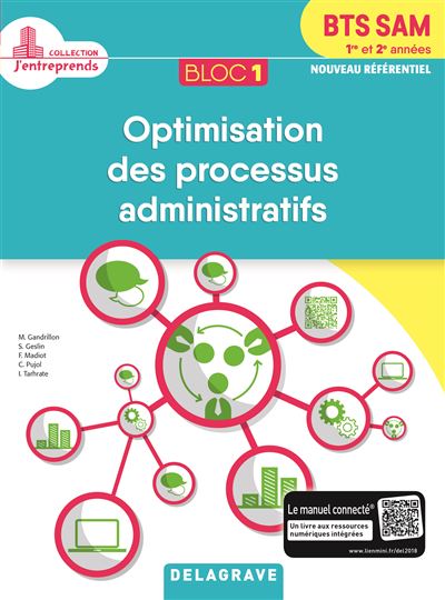 Bloc 1 Optimisation des processus administratifs BTS SAM 1ère et 2ème  années
