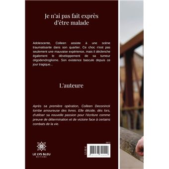 Je n'ai pas fait exprès d'être malade