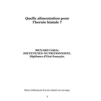 Quelle alimentation pour l'hernie hiatale ?