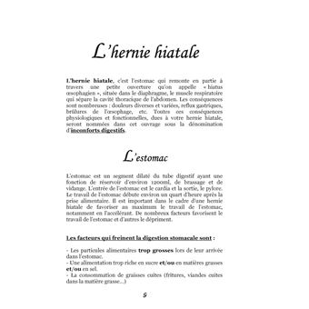 Quelle alimentation pour l'hernie hiatale ?