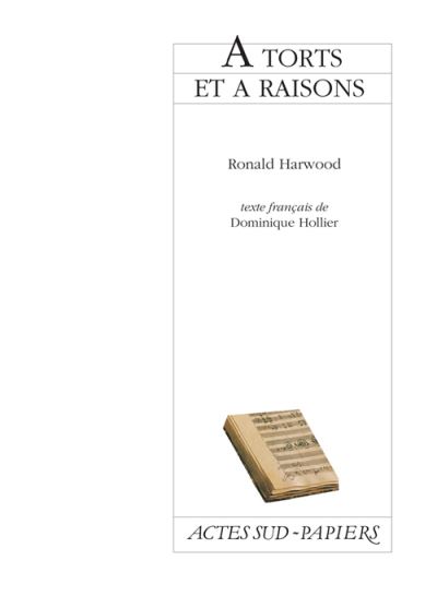 A Torts Et A Raison - Ronald Harwood - broché