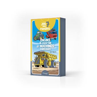 Jeu des 7 familles Engins de chantiers, machines agricoles