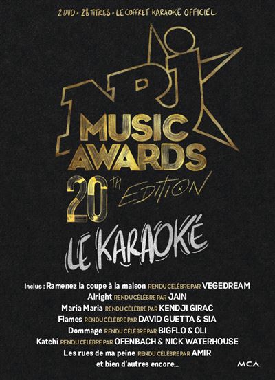 NRJ Music Awards 20th Edition Karaoké DVD