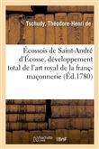 Écossois de Saint-André d'Écosse. De l'art royal de la franç-maçonnerie et le but direct, essentiel