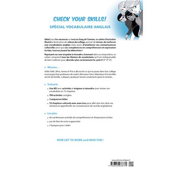 Check your Skills! Spécial vocabulaire anglais. Cahier d'activités pour réviser, s'entraîner, se perfectionner et jouer les détectives. A1-A2. (Collège. À partir de la 6e) (10-15 ans)