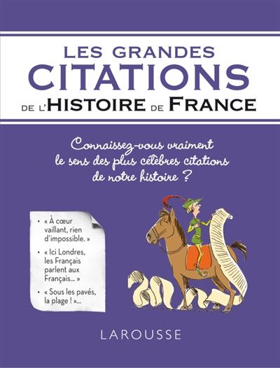 Les Grandes Citations De L Histoire De France Relie Renaud Thomazo Achat Livre Fnac