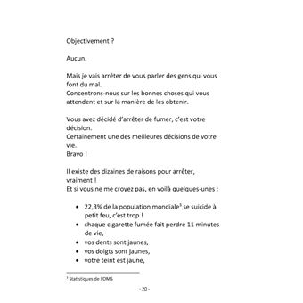 Guide rapide pour arrêter de fumer