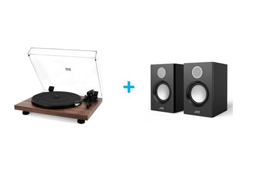 Pack vinyle JVC AL F64T + 2 enceintes amplifiées JVC SP F56B
