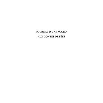 Journal d'une accro aux contes de fées