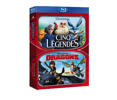 Les cinq légendes - Dragons Coffret 2 Blu-Ray