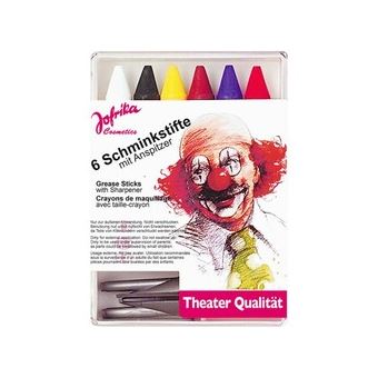 Boite 6 crayons de maquillage 11 G couleurs vives