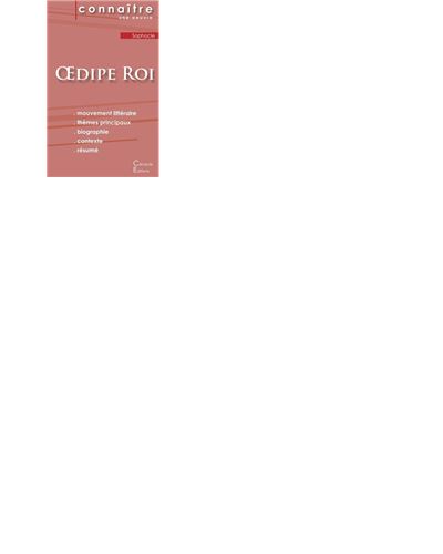 Fiche de lecture Œdipe Roi de Sophocle (Analyse littéraire de référence et résumé complet)