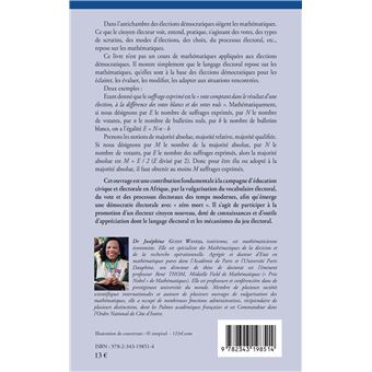 Elections démocratiques et mathématiques