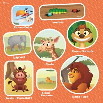 DISNEY BABY - Mes Premiers Autocollants - La savane