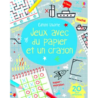 Jeux avec du papier et un crayon