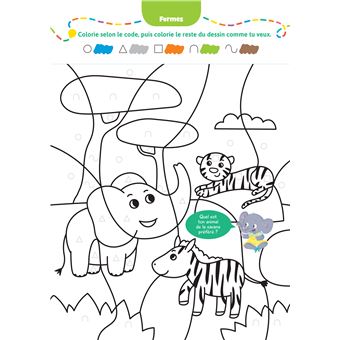 Bravo les maternelles - Mes coloriages - Animaux mignons - Toute Petite section et Petite section