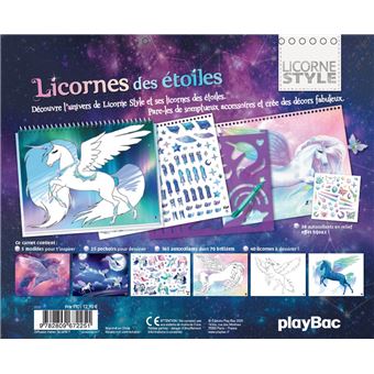 Animal Style - Cahier créatif Licornes des étoiles