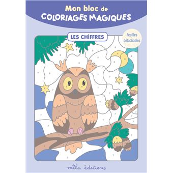 Mon bloc de coloriages magiques - Les chiffres