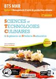 Sciences et Technologies Culinaires (STC) 2e année BTS MHR (2020) - Pochette élève