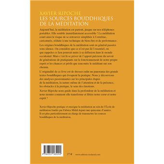 Les sources bouddhiques de la méditation