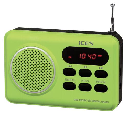 Ices IMPR-112 FM radio - Green