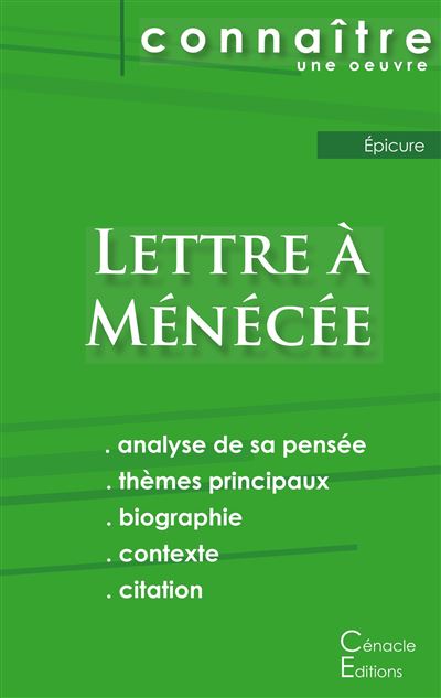 Fiche de lecture Lettre à Ménécée