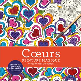 Peinture magique - Coeurs