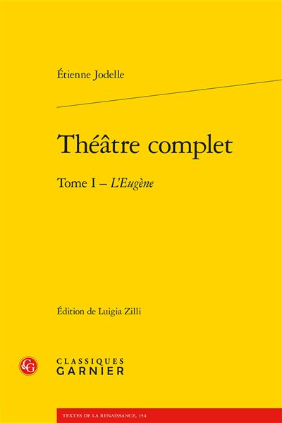 Théâtre complet. tome i - l'eugène