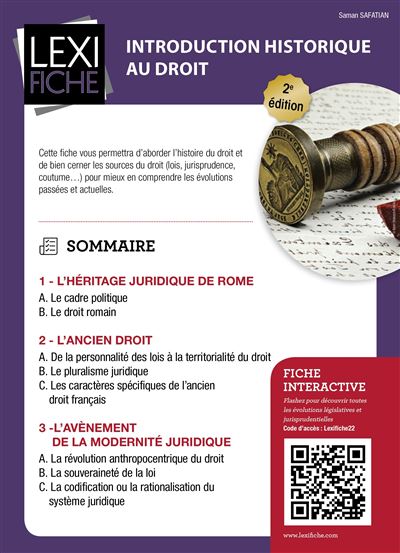 Introduction historique au droit - Safatian Saman - broché