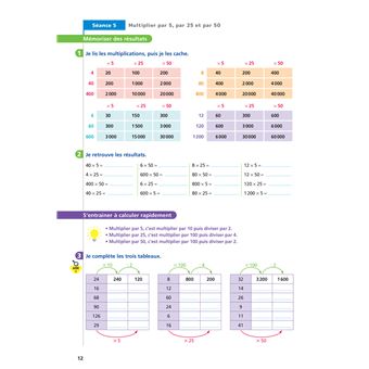 Maths CM2 Ed. 2022  - Livret d'entrainement au calcul fluide