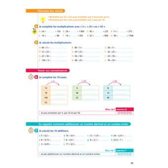 Maths CM2 Ed. 2022  - Livret d'entrainement au calcul fluide