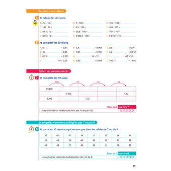 Maths CM2 Ed. 2022  - Livret d'entrainement au calcul fluide