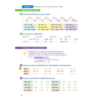 Maths CM2 Ed. 2022  - Livret d'entrainement au calcul fluide