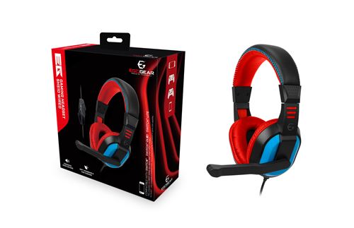 Egogear Wired Headset Shs10 Red Multi