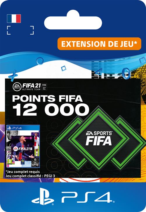 Code de téléchargement FIFA 21 Ultimate Team 12000 Points Playstation