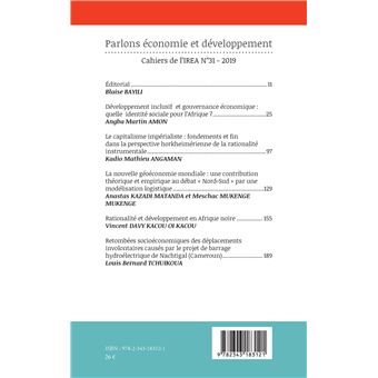 Parlons économie et développement