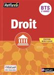 Droit BTS 2ème année (Pochette Réflexe) Livre + licence élève - 2019
